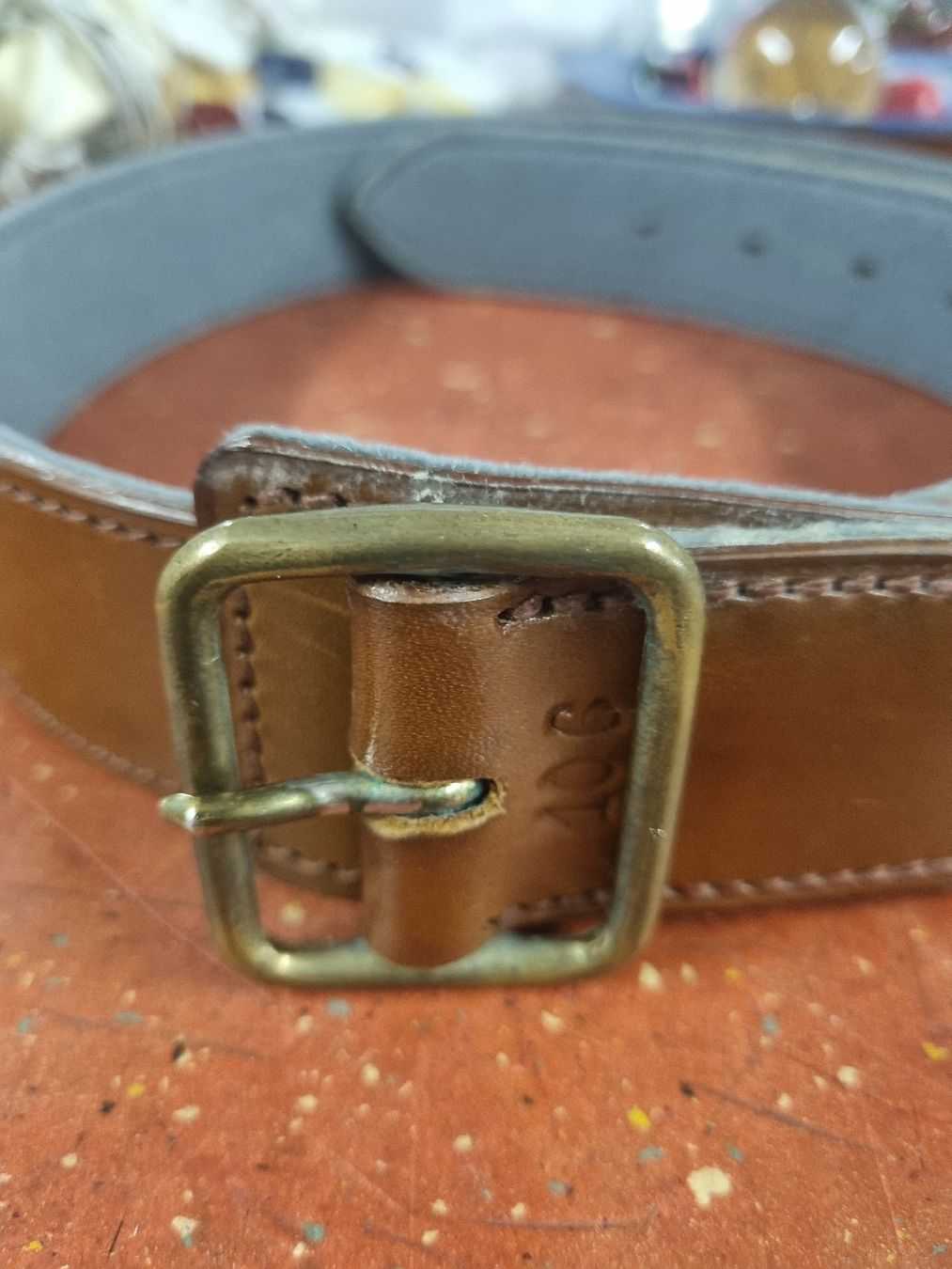 Schweizer Armee Cinture: Militär gurtel leder – Usato da Ostermundigen venduto da vintage60
