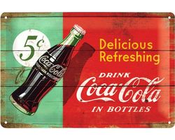 Blechschild - Coca Cola Delicious Refreshing