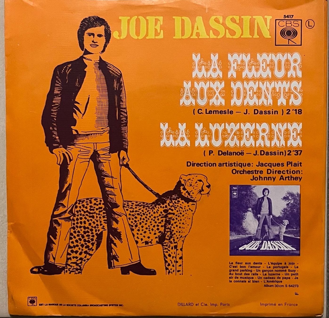 Dischi in vinile: JOE DASSIN - LA FLEUR AUX DENTS – Usato da Bussigny venduto da vinyl-pas-cher 1