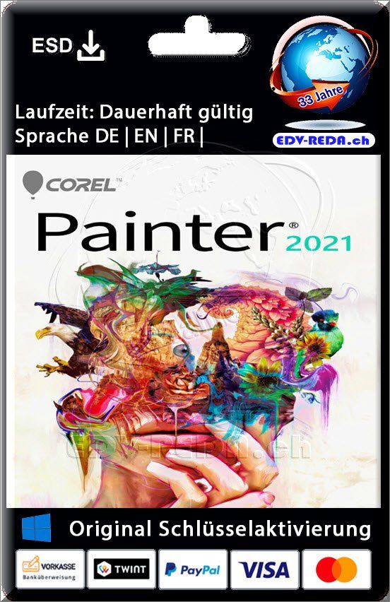 Corel Software: Corel Painter 2021 WIN / MAC kein AOB Dauer Lizenz – Nuovo (secondo la descrizione) da Langenthal venduto da Reda