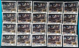 Nr.946 Deux Chavaux Steckkarte mit Stempel