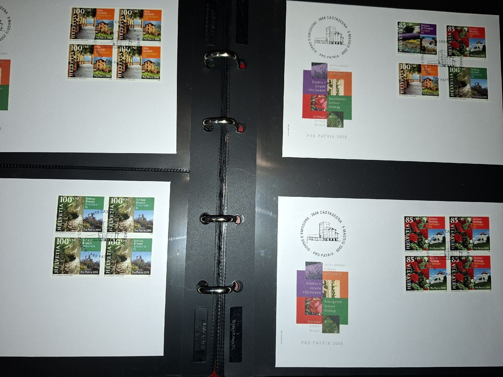 Tutti i francobolli: FDC 4er Blocks Sammlung / Div mit Album – Usato da Balgach venduto da SIMEON27 2
