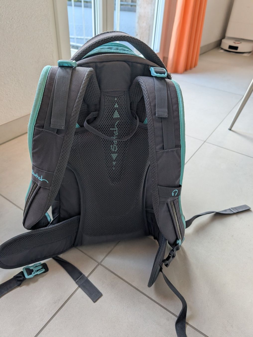 Satch Zaini: Satch Schulrucksack grau-mint – Usato da Dielsdorf venduto da soki67 4