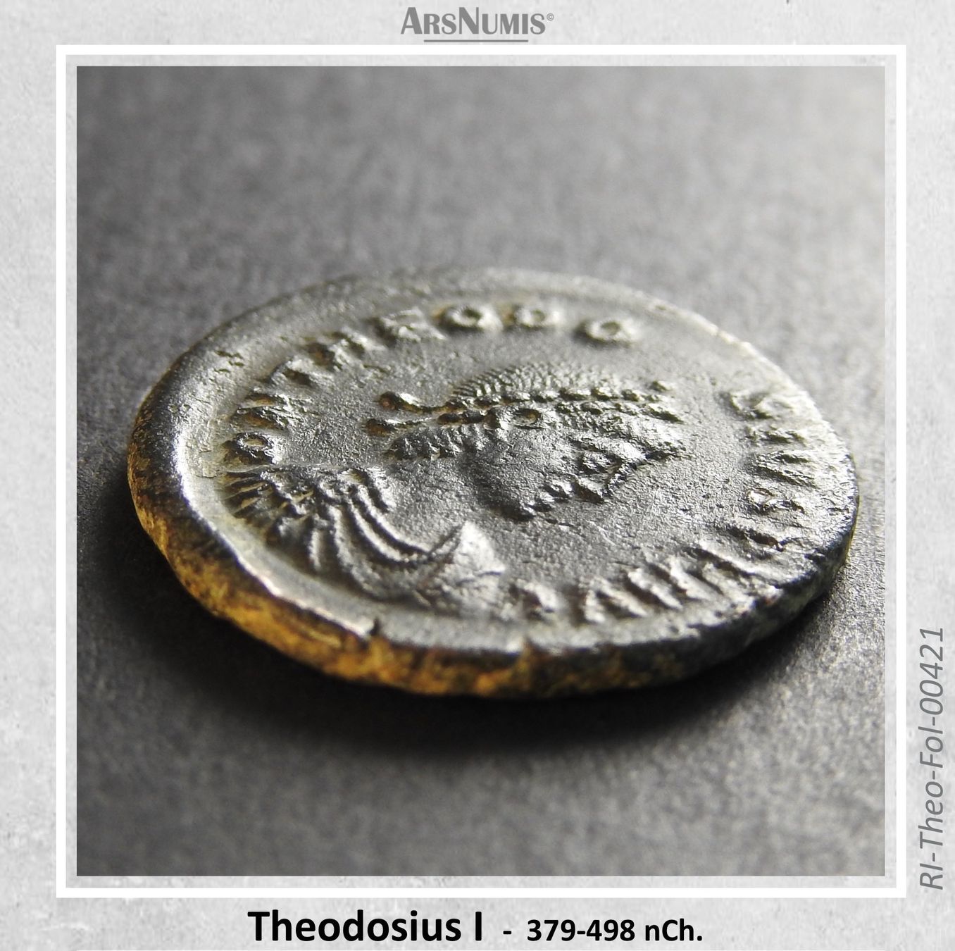 Tutti le monete: Römische Münze - Theodosius I – Usato da Oberwil b. Zug venduto da ArsNumis 2