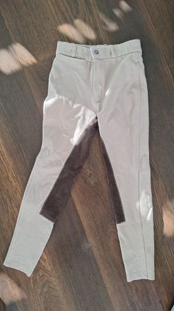 Reithose Fouganza beige / braun gebraucht Gr 110/116