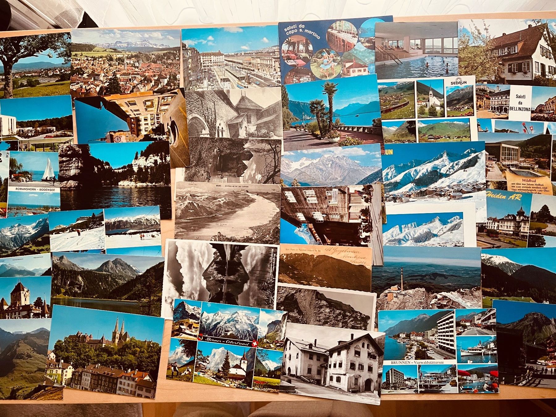 Cartoline postali: Sammlung über 250 Ansichtskarten Schweiz – Usato da Hinwil venduto da Sidi4 5