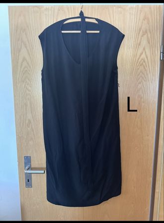Elegantes, schwarzes UmstandSommerkleid Grösse L