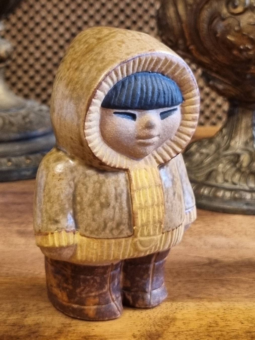 Gustavsberg Statuette: Lisa Larson Gustavsberg Eskimo Figur Schweden – Usato da Scharnachtal venduto da devin03 1