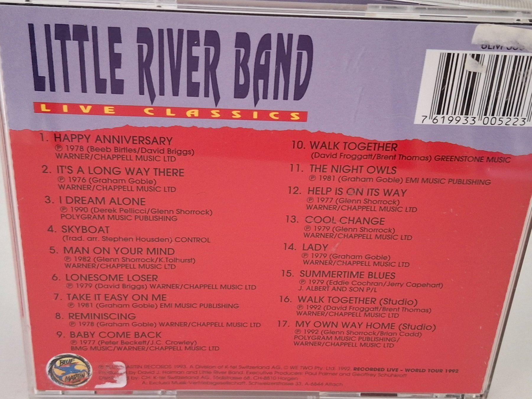 CDs: CD Little River Band - Live Classics - – Gebraucht aus Aarberg von Jackup1 1