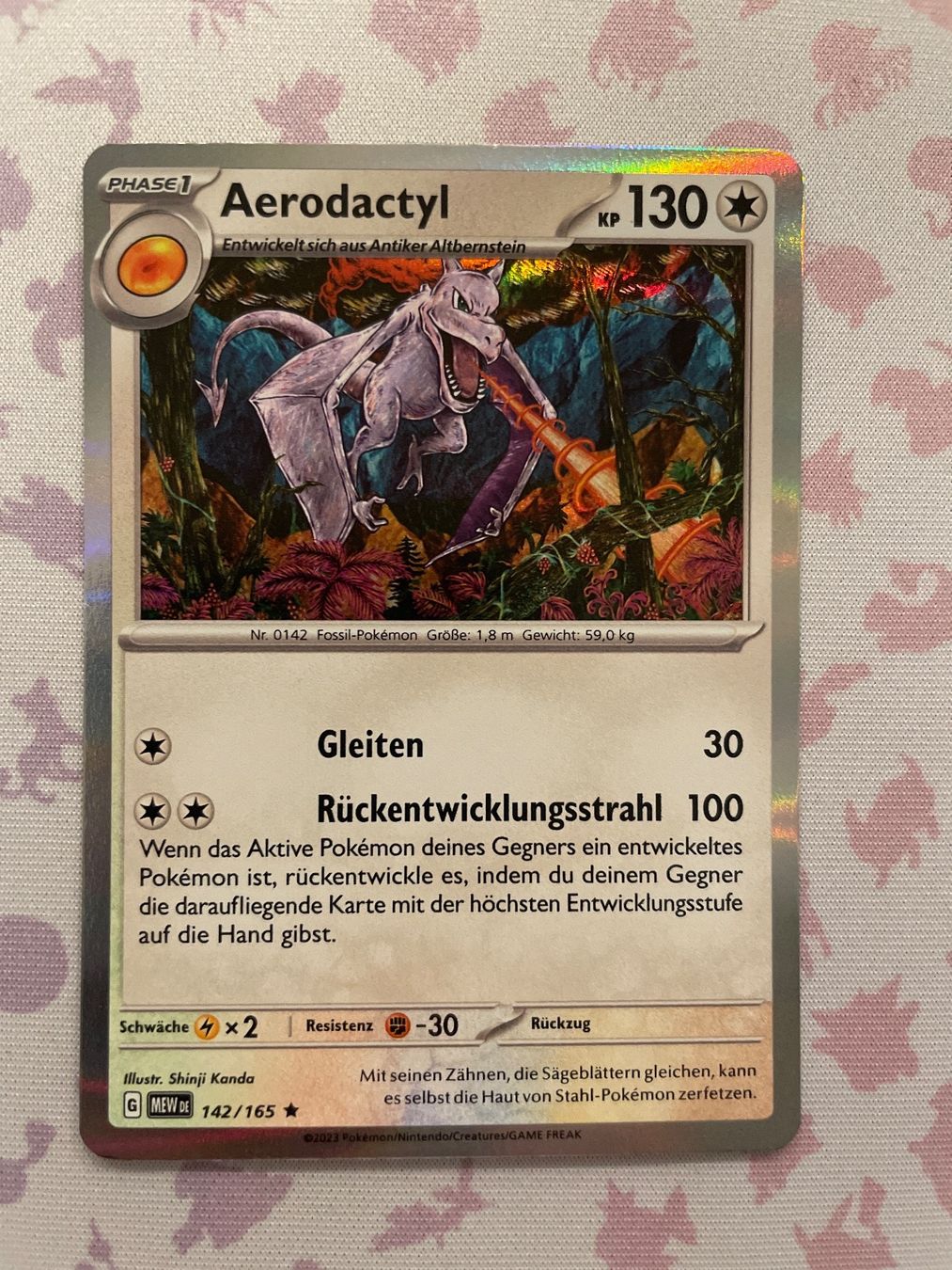 Pokémon Carte collezionabili: Aerodactyl 142/165 Holo - Pokemon 151 DE – Nuovo (secondo la descrizione) da Gossau ZH venduto da Phelsuma01