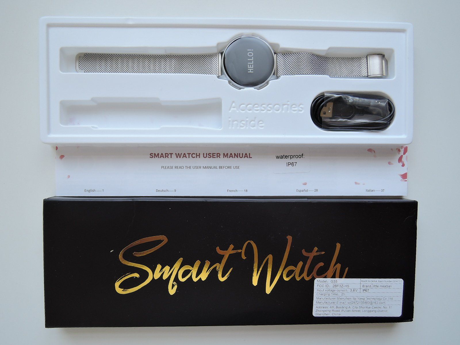 Smartwatch: Smartwatch NEU 40mm wasserdicht IP67 Android und IOS – Nuovo e nell'imballaggio originale da BINNINGEN venduto da Ramschti