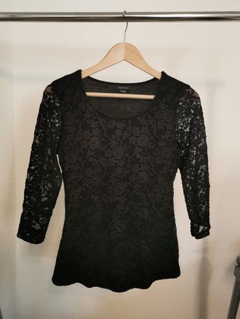Elegantes schwarzes Oberteil Gr. M