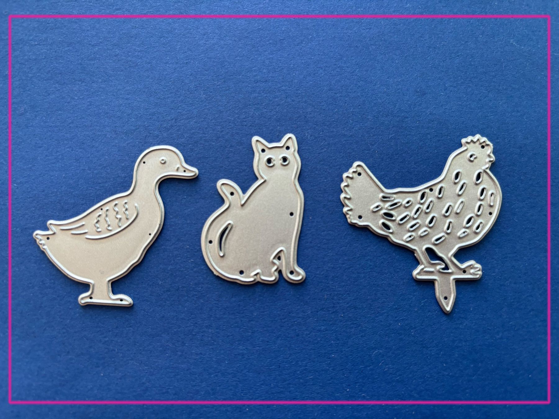Schablonen: Ente, Katze und Huhn - Stanzschablone – Neu und originalverpackt aus Frenkendorf von jazzplatten