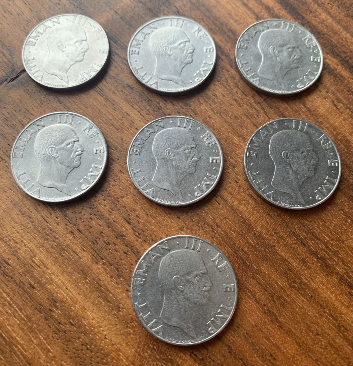 Alle Münzen: Italien 50 Centesimi 1941 / 7 Stk. – Gebraucht aus Opfikon von BananaGio01 1