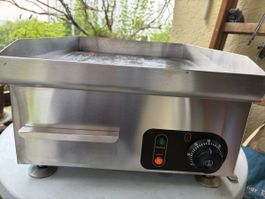 Tischgrill Elektro Edelstahl Platte Temperaturregelung 
