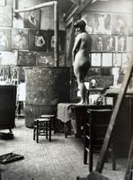 Vintage, Brassai ? - Nude in Pariser Künstler Atelier, Akt
