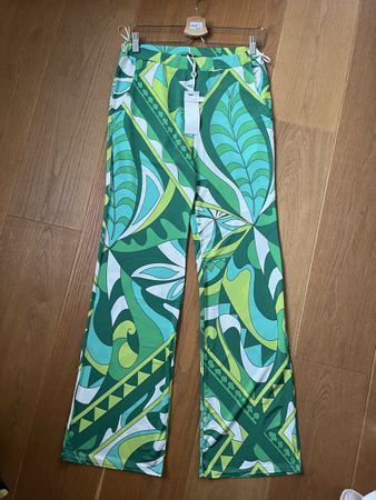 Ana Alcazar Sommer Hose Gr. S Neu mit Etikett, grün/weiss