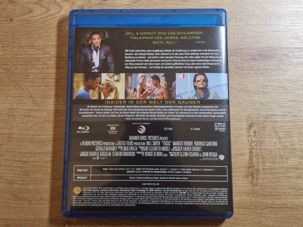 Tutti i DVDs: Focus (2015) RAR Bluray – Usato da Pfungen venduto da Whitie 1
