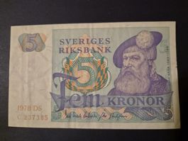Suède 5 kronor 1978 P51