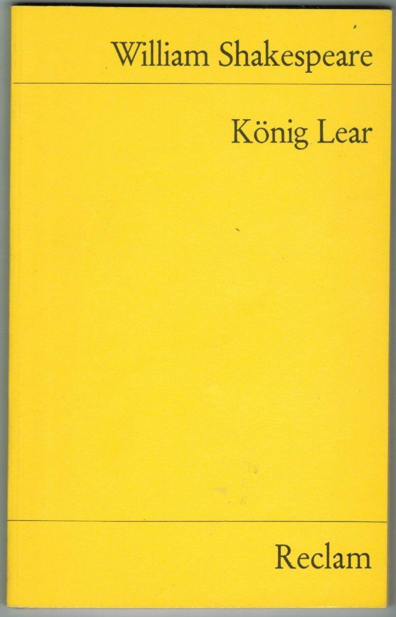 Libri: Reclam; William Shakespeare; König Lear – Usato da Zürich venduto da tol_b7c7