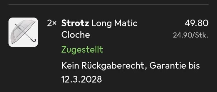 Regenschirme: 2 grosse, transparente Regenschirme – Neu (gemäss Beschreibung) aus Hermetschwil-Staffeln von Tamara1008 3