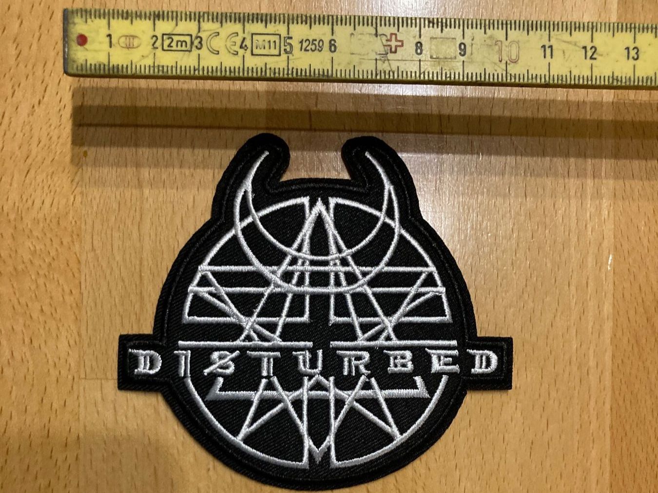 Toppe: Disturbed Patch Sticker Aufnäher Metal Rock Band – Nuovo (secondo la descrizione) da Horn venduto da abutre72