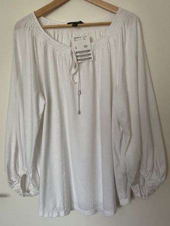 RALPH LAUREN Bluse Gr XL weiss NEU (s. Beschreibung) NP 139