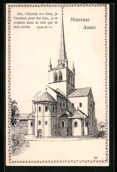 Cartoline postali: Künstler-AK Payerne, Clocher – Usato da Berlin venduto da bartko-reher