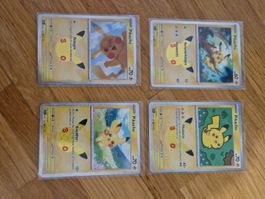 Pokemonkarte 30th Anniversary Set 4 Stück Pikachu