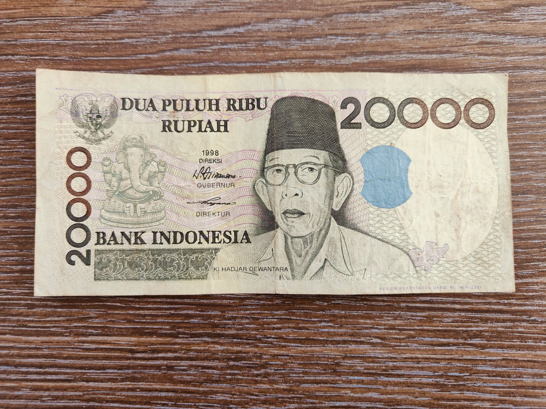 Banconote: Indonesien 20'000 Rupiah 2001 !!!!! – Usato da Flaach venduto da Lonzo99