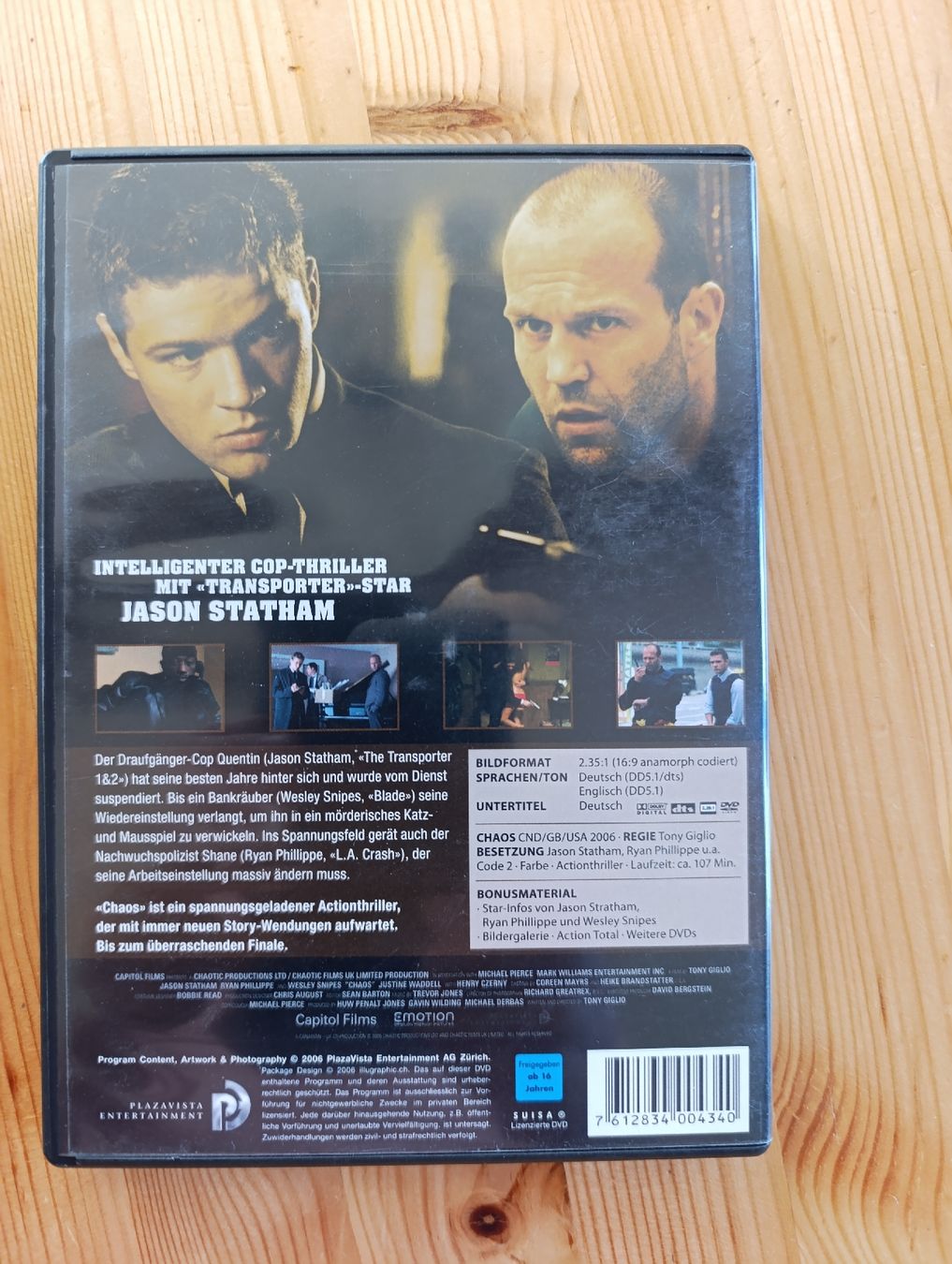 Alle DVDs: Chaos – Gebraucht aus Fischenthal von Widder71 1