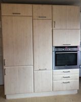 Einbauküche mit Elektrogeräten Holzoptik gebraucht