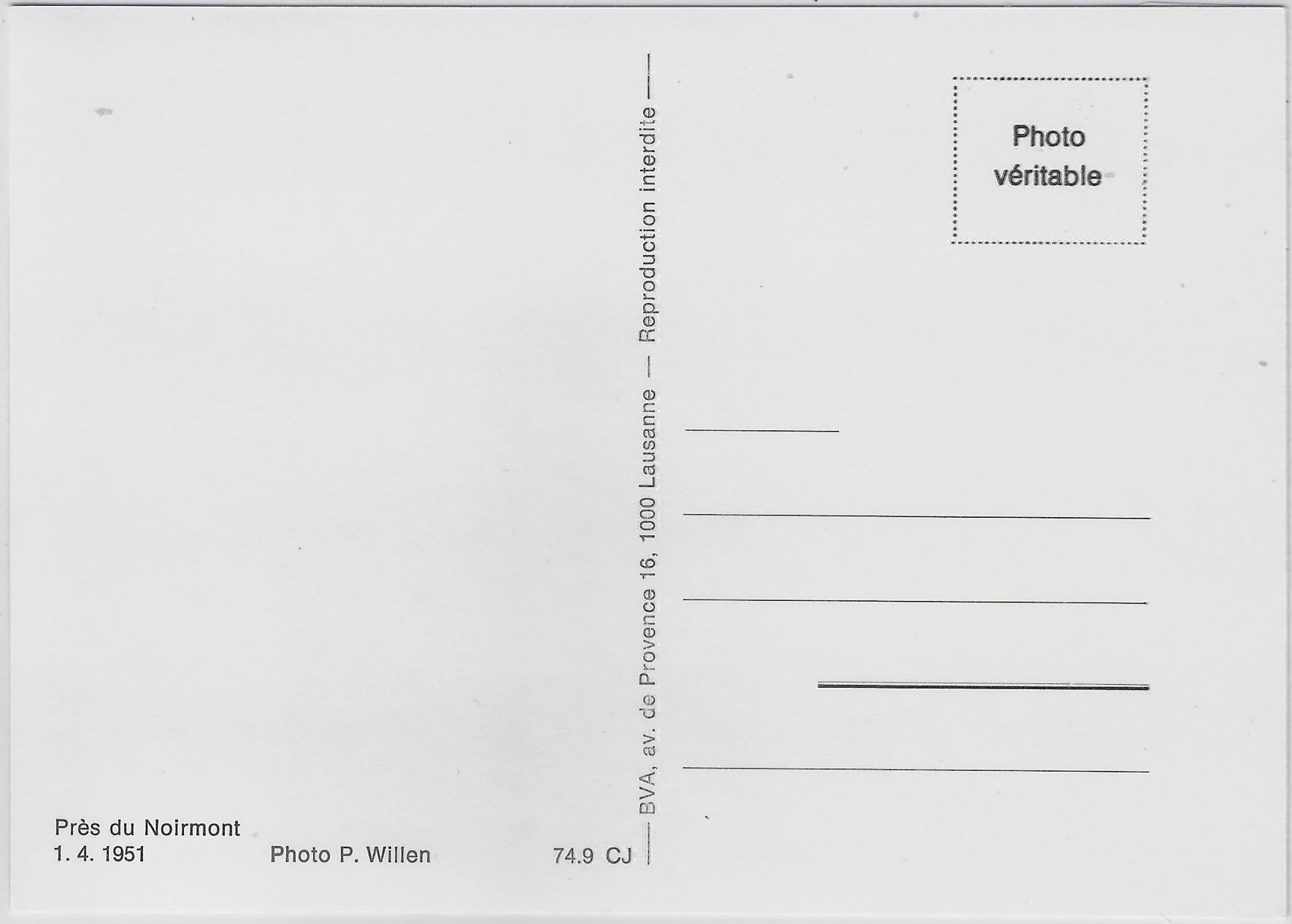 Albums: Pres du Noirmont 1.4.1951 – Antique à Ettingen par Kartenplanet 1