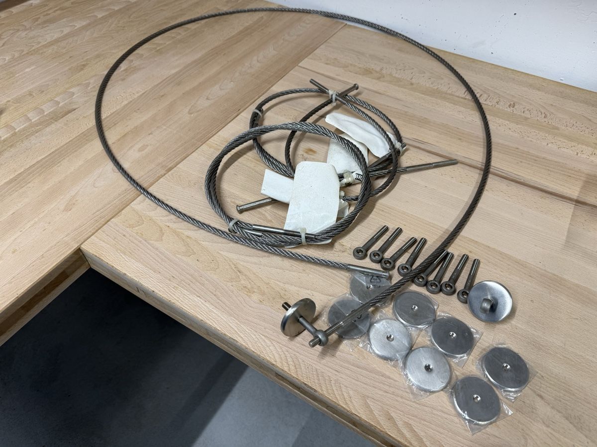 Corde: Inox Seile 8 mm mit Haltern – Nuovo (secondo la descrizione) da Roggwil BE venduto da fengshui 1