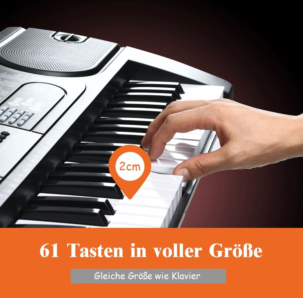Musikinstrumente: + 61 Tasten Keyboard  E-Piano + Ständer kopfhörer – Neu und originalverpackt aus Amriswil von  5