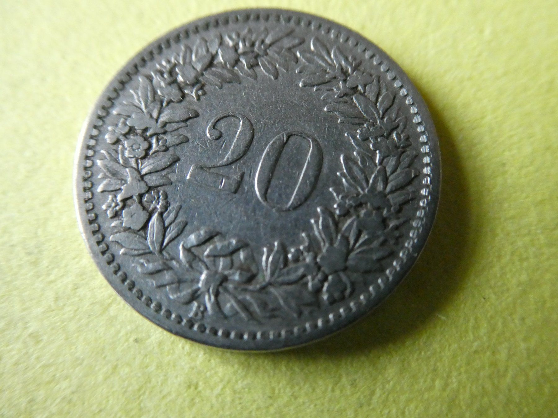 Toutes les monnaies: Schweiz 1897, 20 Rappen – D'occasion à Hinterforst par Rohusri 1
