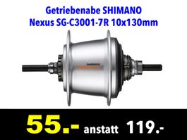 🔴 Getriebenabe SHIMANO Nexus SG-C3001-7R 10x130mm /116C