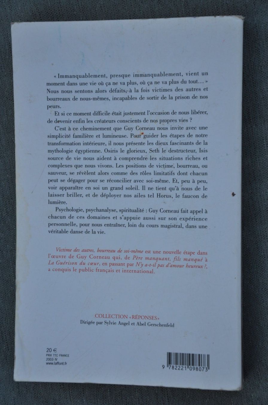 Bücher: Victime des autres, bourreau de soi-même - Guy Corneau – Gebraucht aus Fully von Minouchka 1