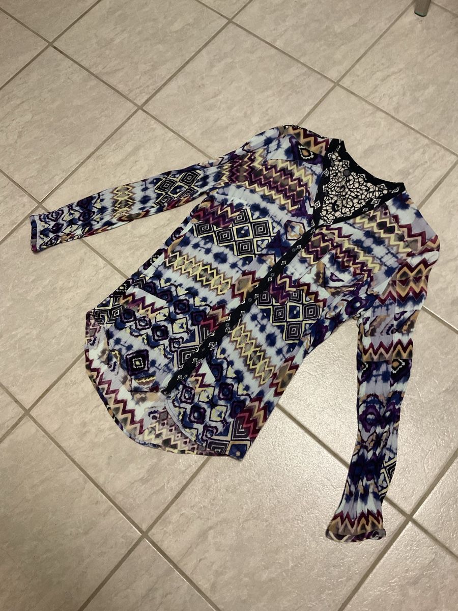 Desigual Blusen: Desigual Bluse, Gr. XXL, Spitze, Mustermix, Herbst – Gebraucht aus Spreitenbach von Nucinul