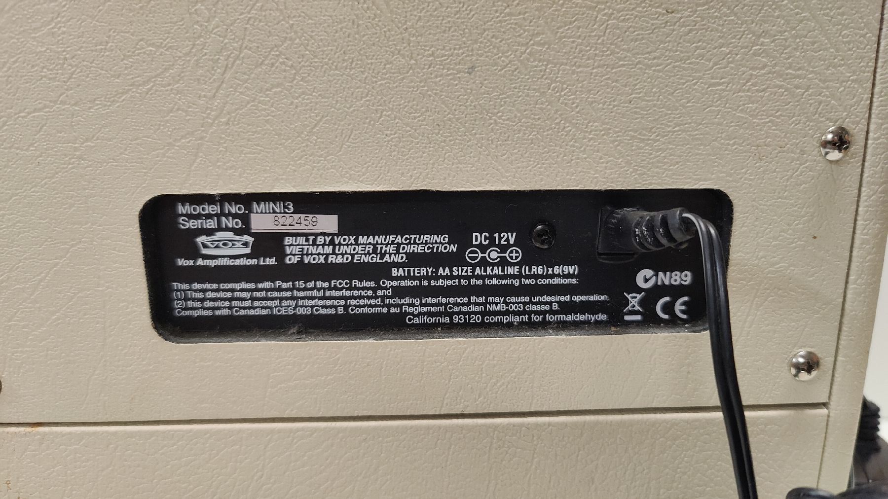 Vox Amplificatori: VOX MINI3 Gitarrenverstärker, mit Kabel oder Batterie (LG) – Usato da Neuenhof venduto da SchnaeppliAllerlei 6