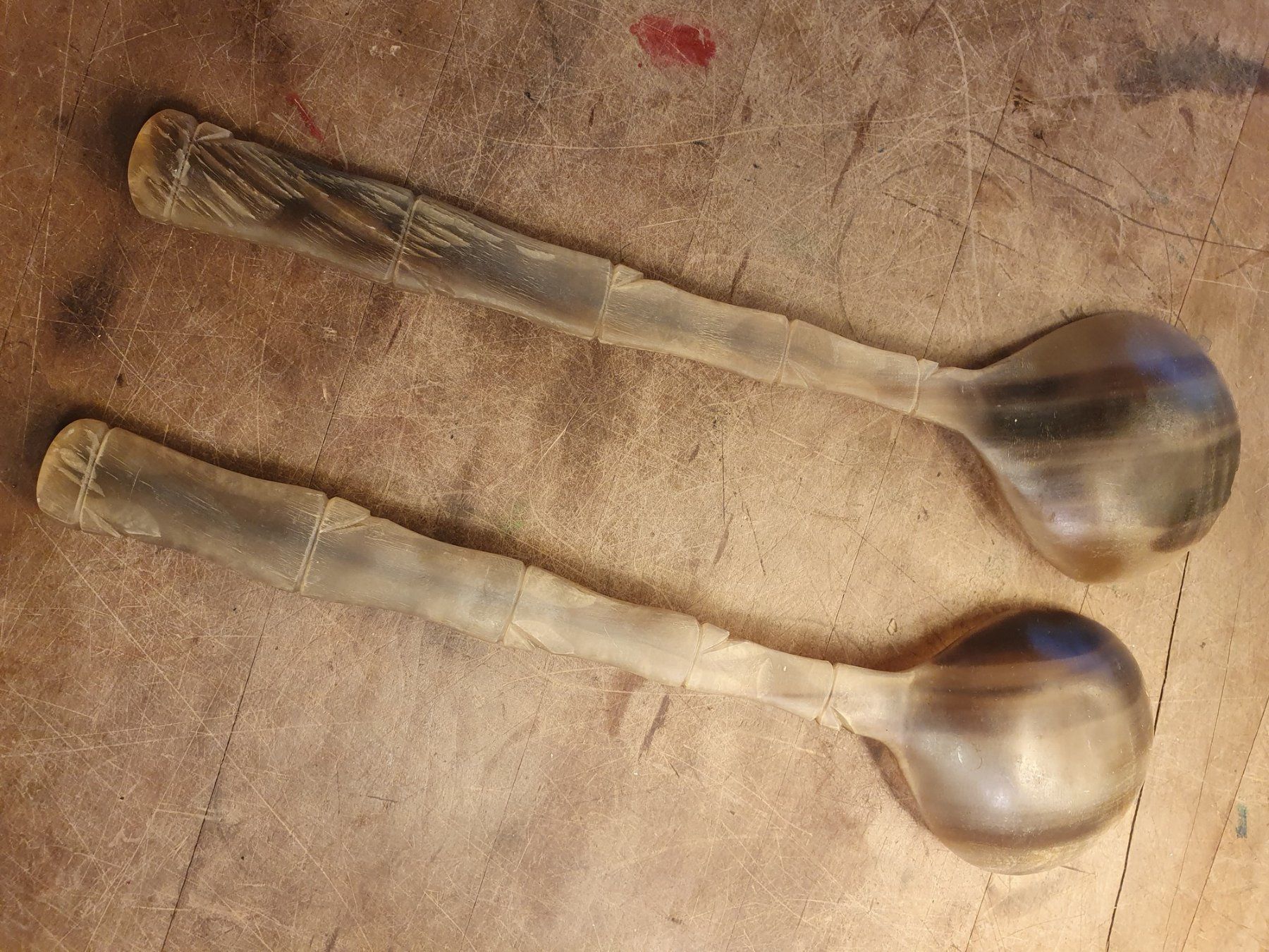 Set di posate: Salatbesteck aus Kuhhorn – Usato da Zürich venduto da loosebone 3