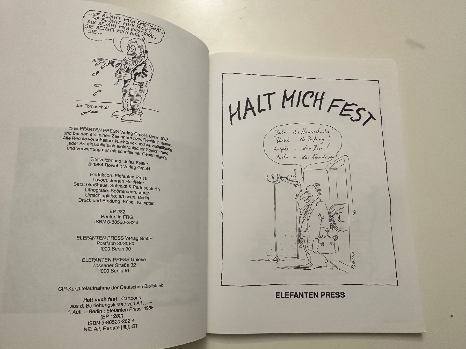 BD: HALT MICH FEST - Elefanten Press – D'occasion à Münsingen par Ganjam 3