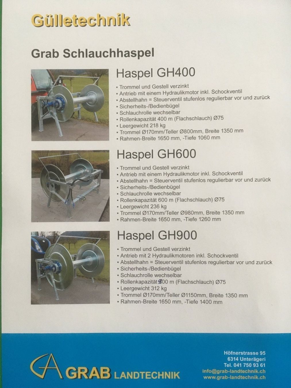 Trattori: Schlauch - Güllenhaspel  Reform - Aebi – Nuovo (secondo la descrizione) da Unterägeri venduto da Zermatt012 7