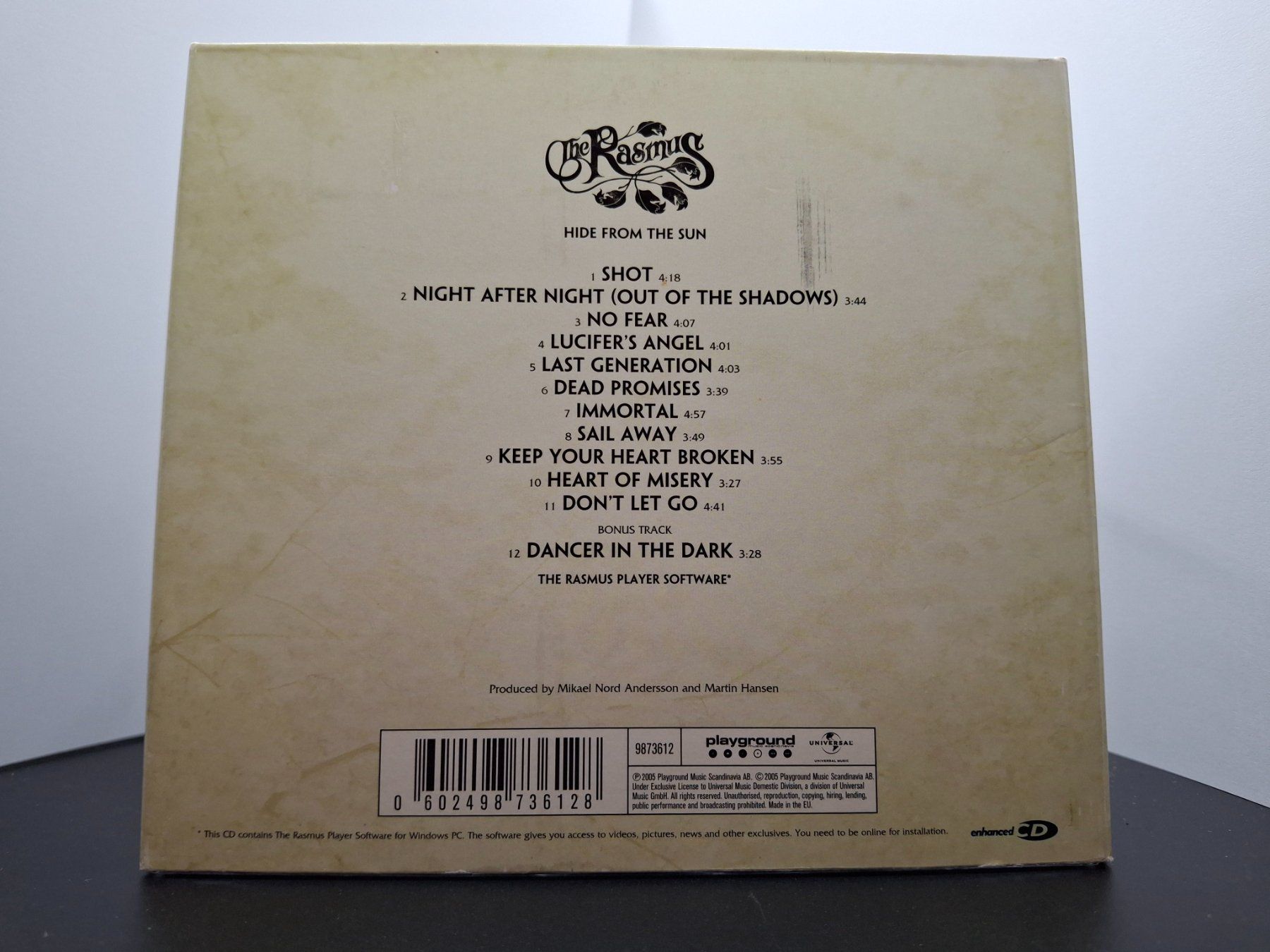 CD: The Rasmus - Hide From The Sun – Usato da St.Gallen venduto da jalamusic 1