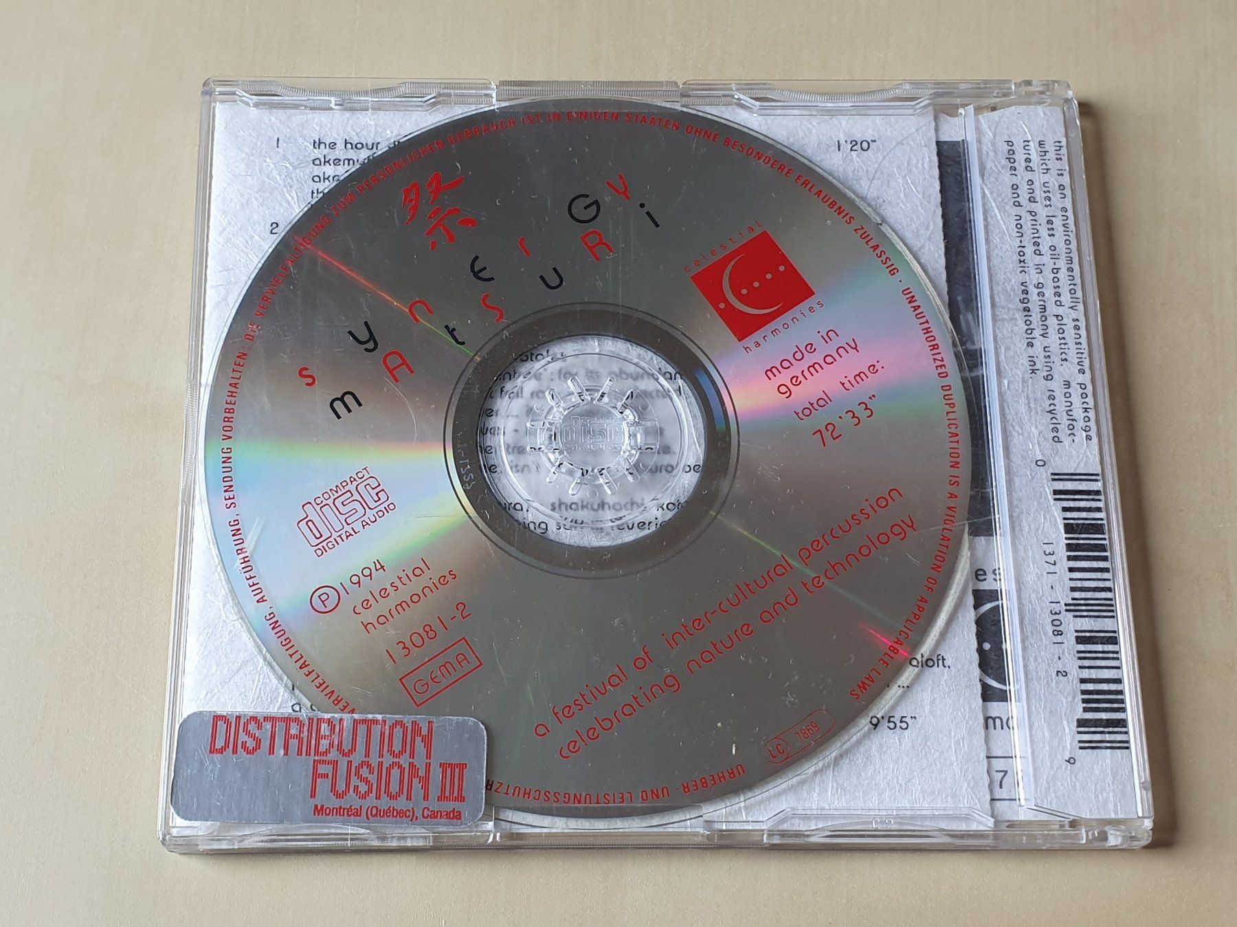 CD: Synergy Matsuri – Usato da Stansstad venduto da collectorsshop 1