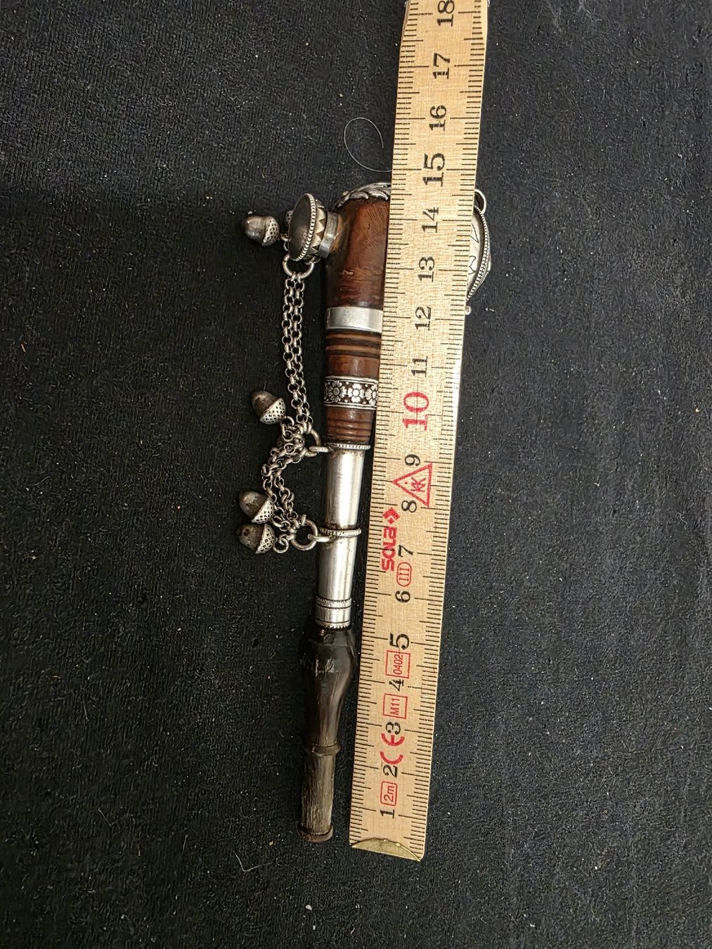 Pipe & Accessori: Alte Schweizer Tabakpfeife Holz Silber Lindauer – Usato da Degersheim venduto da Antiko 1