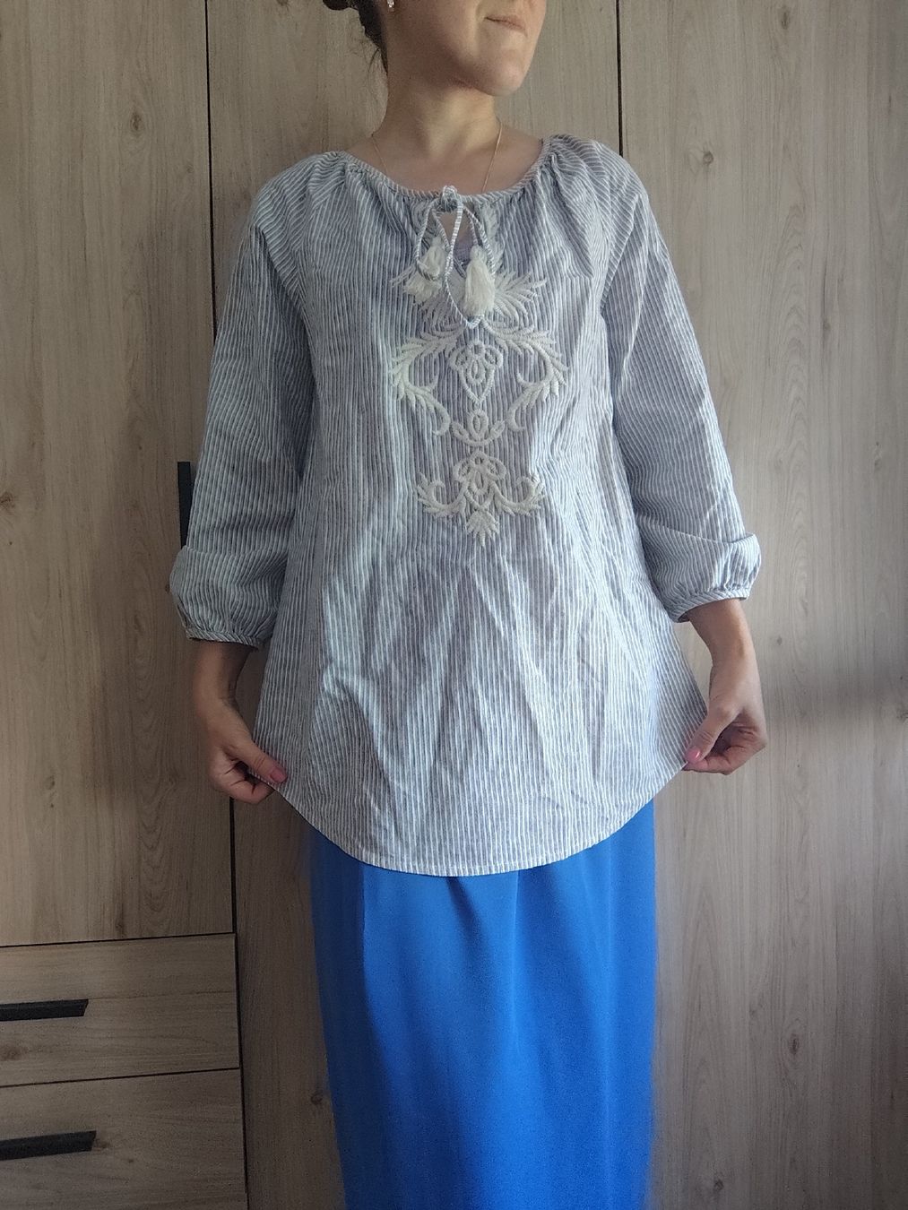 Zara Blusen: Zara Basic Collection striped embroidered blouse size M – Gebraucht aus Mägenwil von VintageGirly 6