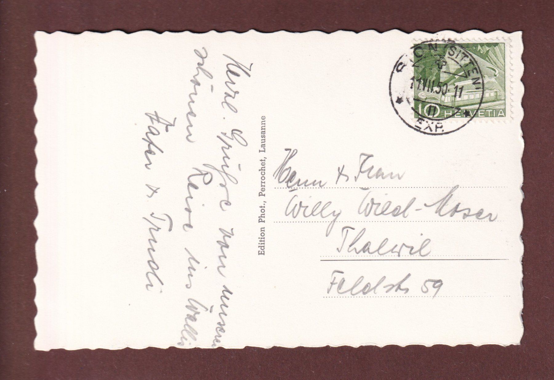 Cartes postales: SION - Château de Valère - 1950 – D'occasion à Pully par nicecards-shop 1