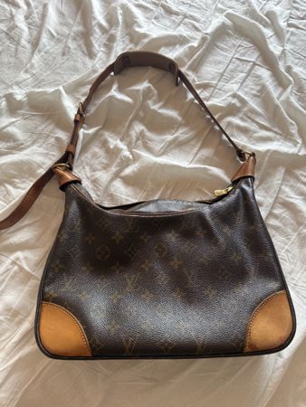 Louis Vuitton Monogram Tasche Leder Canvas mittel