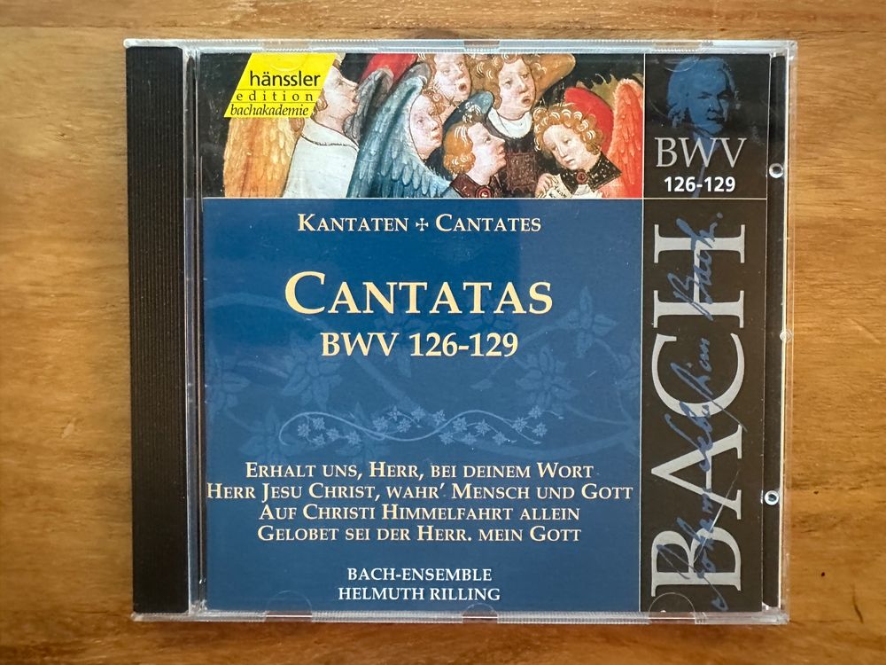 Johann Sebastian Bach - H. Rilling – Cantatas BWV 126-129 (Gebraucht ...